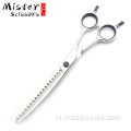 6.5 inch Visgraat tanden 440C Gebogen Nagelschaar Pet Grooming Scissors